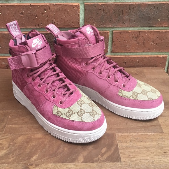 pink gucci air force 1